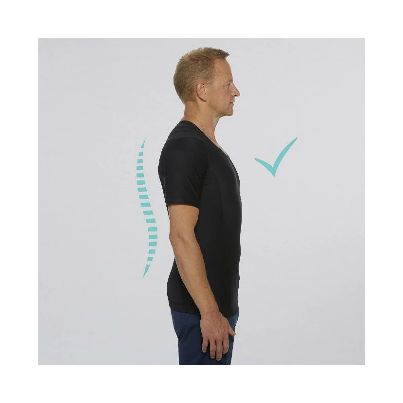 Camiseta postural Posture Shirt Core negro hombre